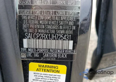 2018 Land Rover Discovery Sport Se from USA, damaged, VIN SALCP2RX1JH725431